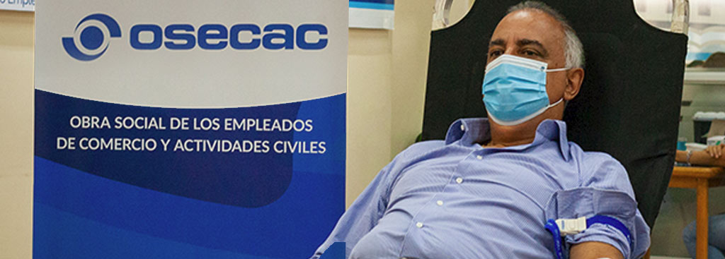 Carlos Pérez participó de la Campaña de Donación de Sangre